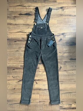 NWT Fashion Nova Corduroy Overalls - Olive Green